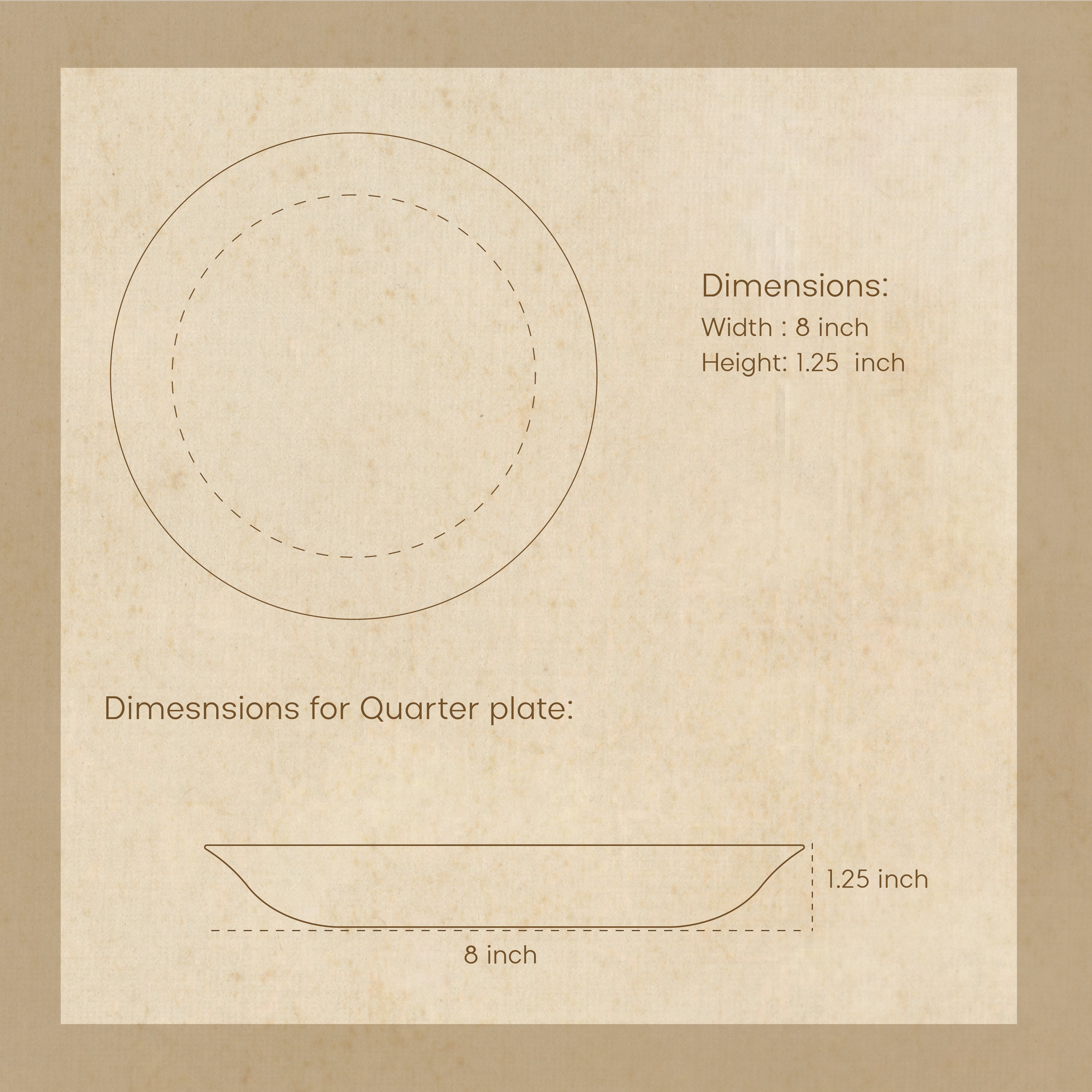 Aqua Aura Quarter Plate