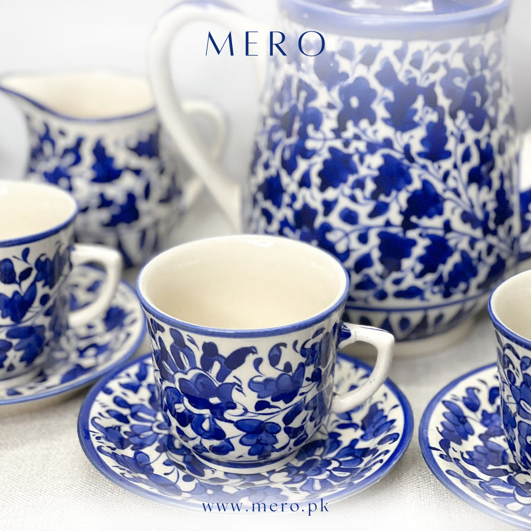 Navy Nectar Tea Set